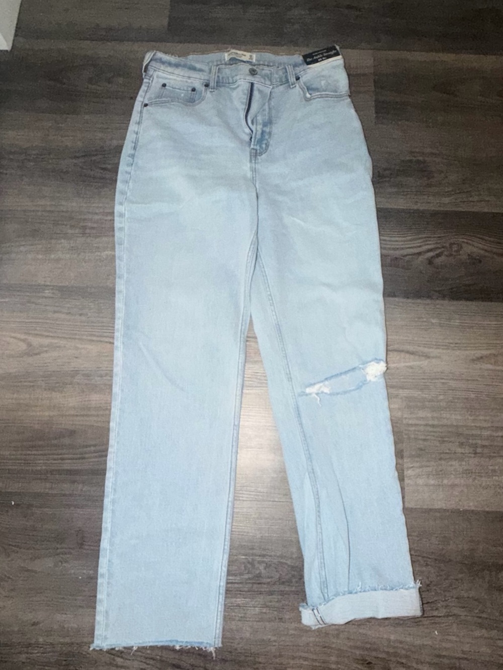 Abercrombie & Fitch Light Blue Boyfriend Jeans